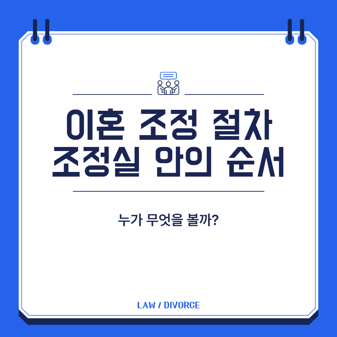 이혼 조정 절차 대표 이미지